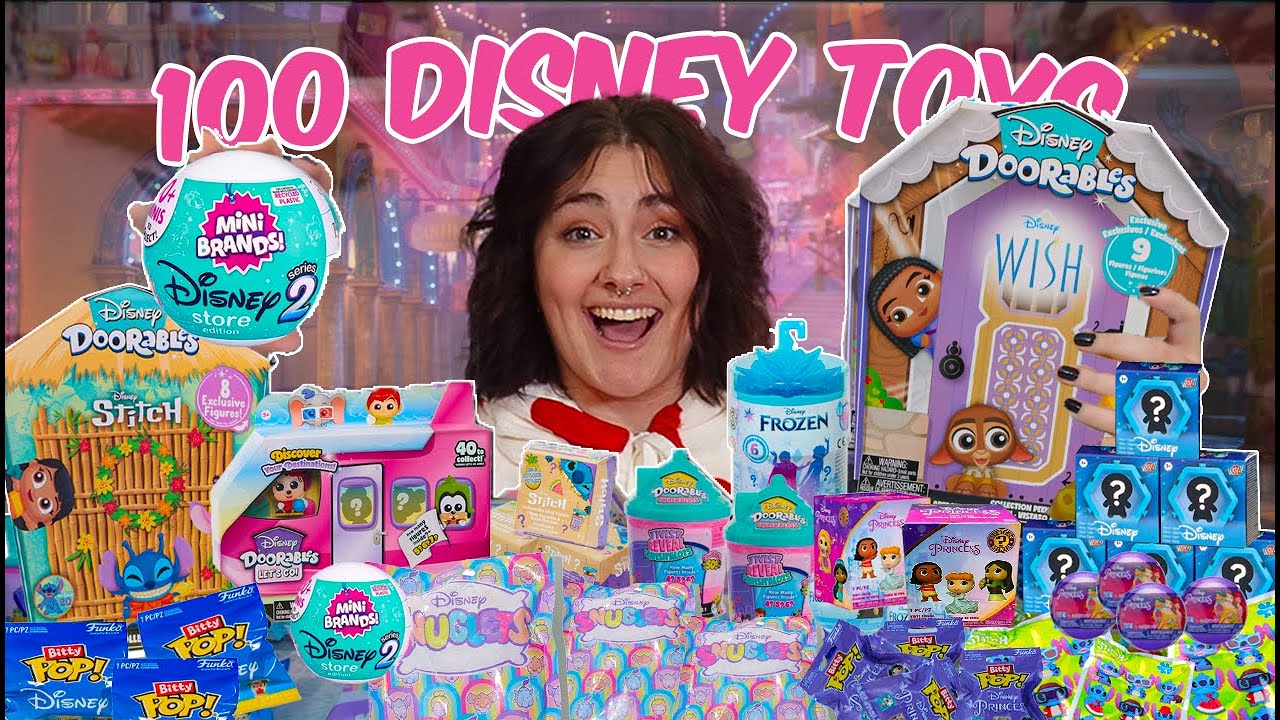 UNBOXING 100 *DISNEY MYSTERY* TOYS!!😱✨ *RARE FINDS*