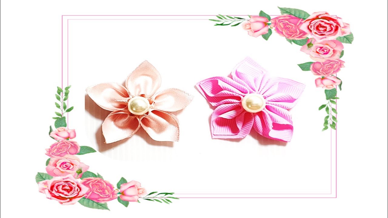 🎀 Advance Kanzashi Ribbon Flower Petal Design 7 | 🌼 Faire Une Fleur de Ruban