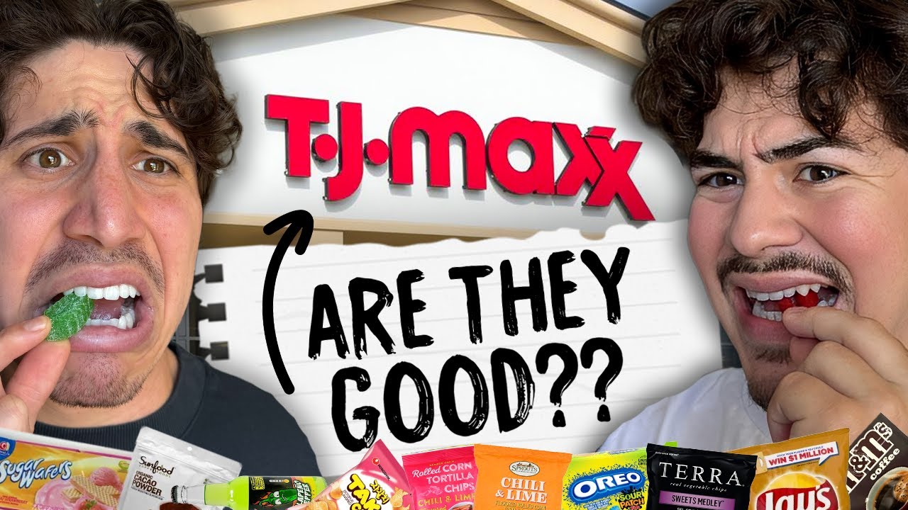 Trying The Unusual Snacks From TJ Maxx