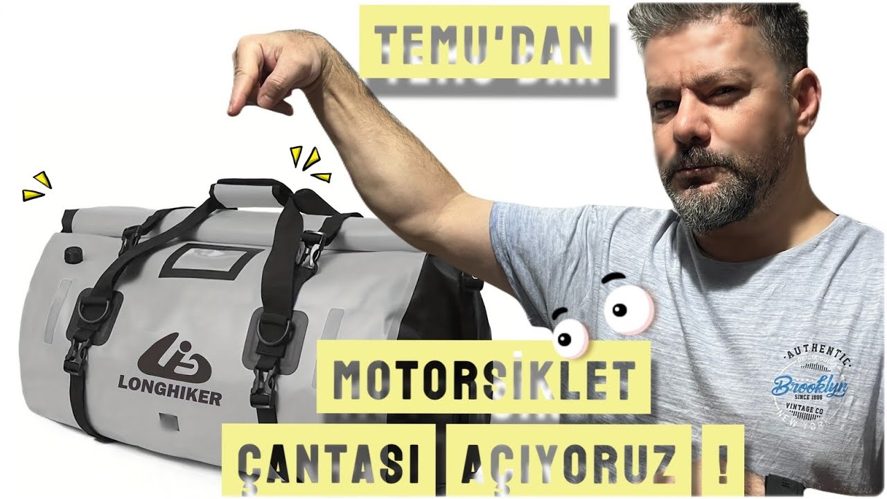 TEMU'DAN LONGHIKER MOTORSİKLET ÇANTASI ALINIR MI ? PAKETİ AÇIYORUZ