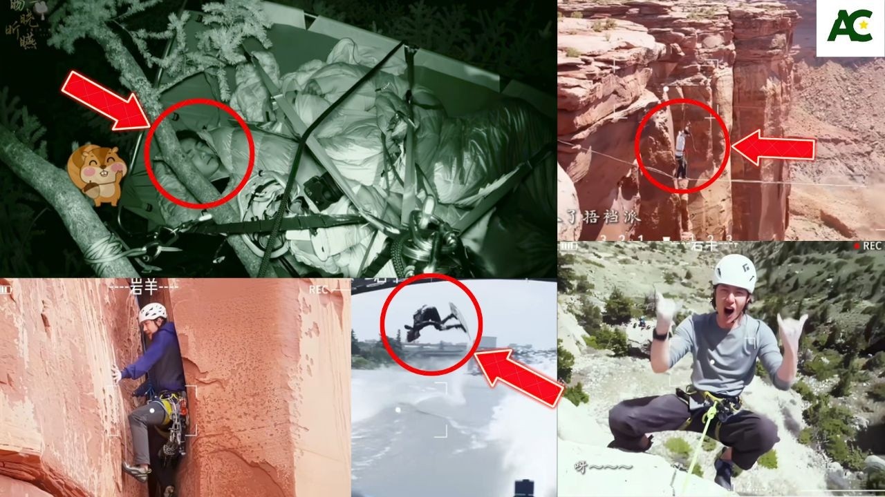 😱 OMG! Wang Yibo’s Heart-Stopping Stunts – He Even Sleeps Hanging from a Tree! 🌳