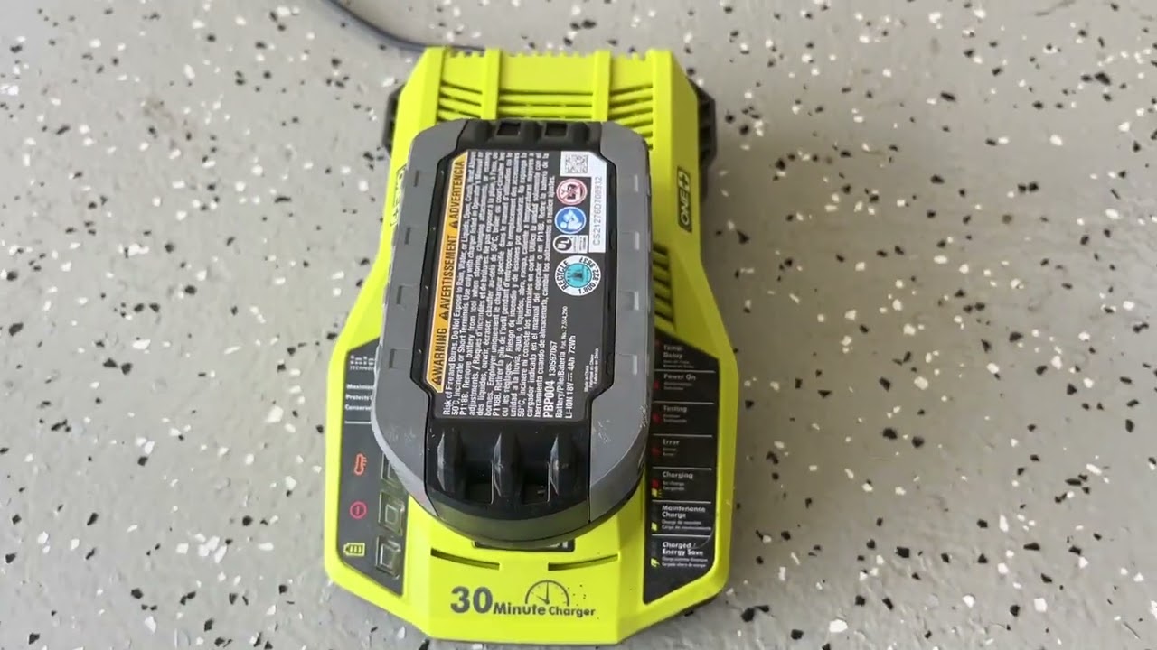 Ryobi P117 One+ 18 Volt Dual Chemistry IntelliPort Lithium Ion and NiCad Battery Charger Review