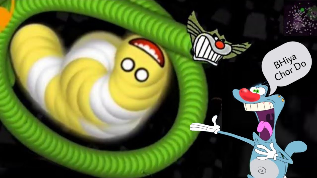 OGGY AND JACK Gameplay Worms zone.io snake game 2023 