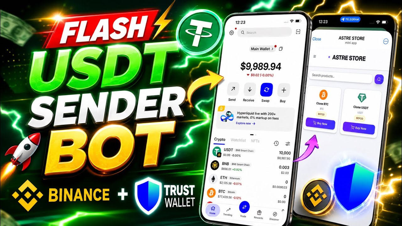 How to flash trust wallet | flash USDT sender bot | fully transferable wallet to wallet 