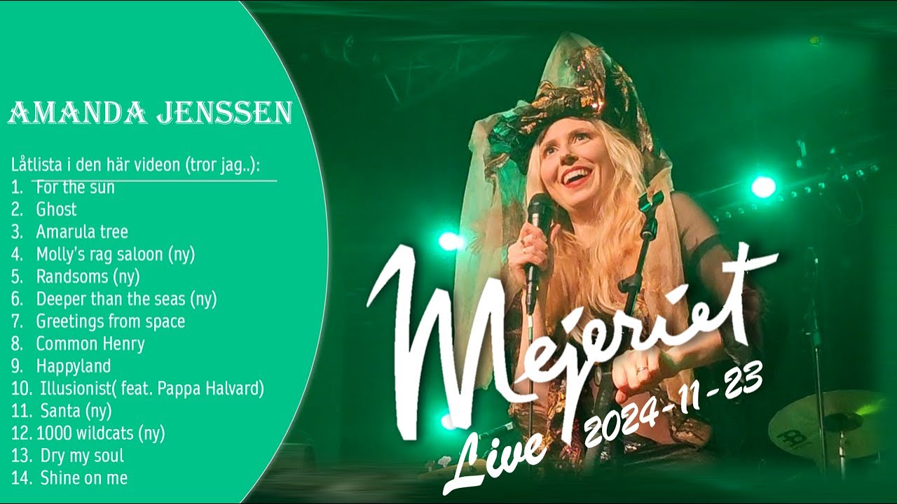 Amanda Jenssen Live Mejeriet Lund 23 november 2024