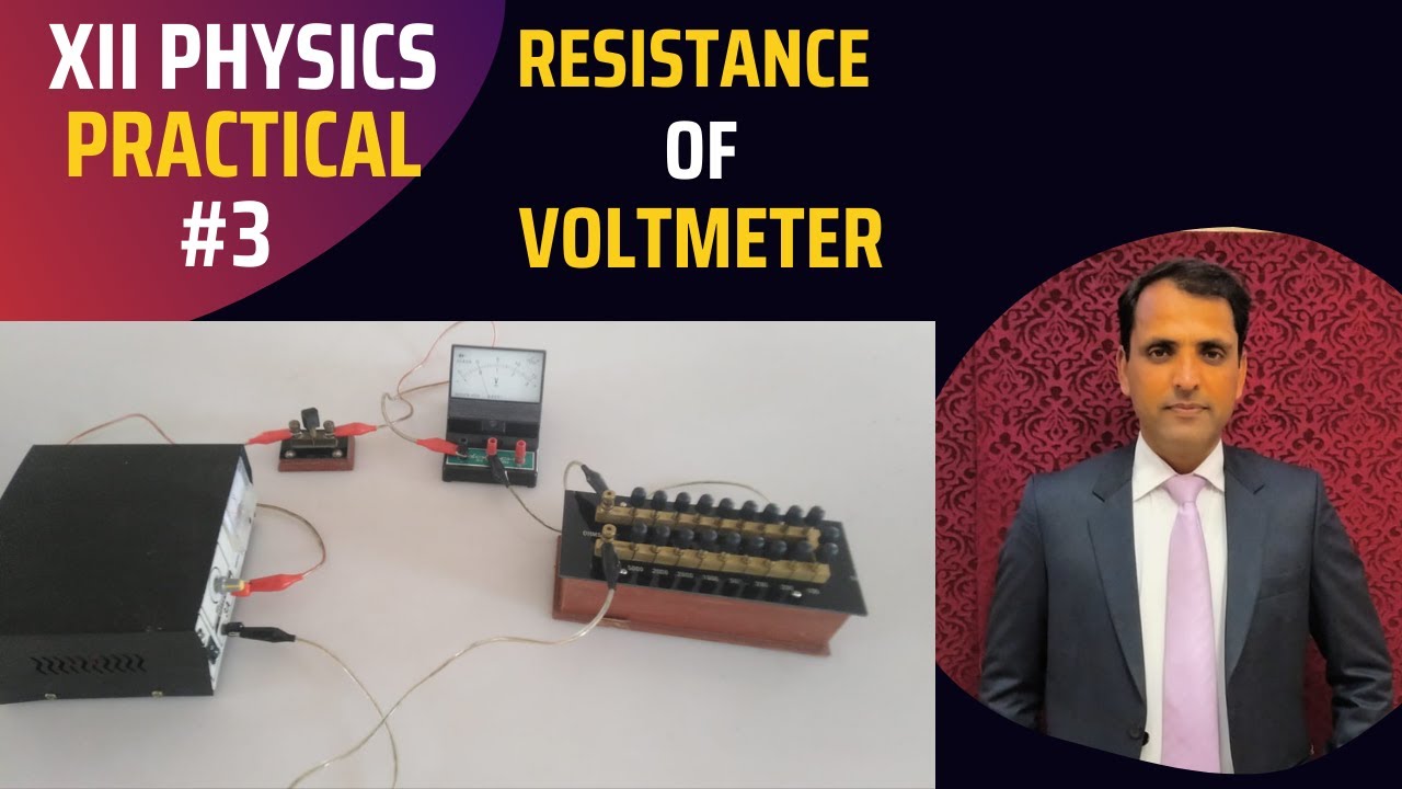 Resistance of Voltmeter by drawing graph b/w R & 1/V | Fsc Physic | Practical in urdu