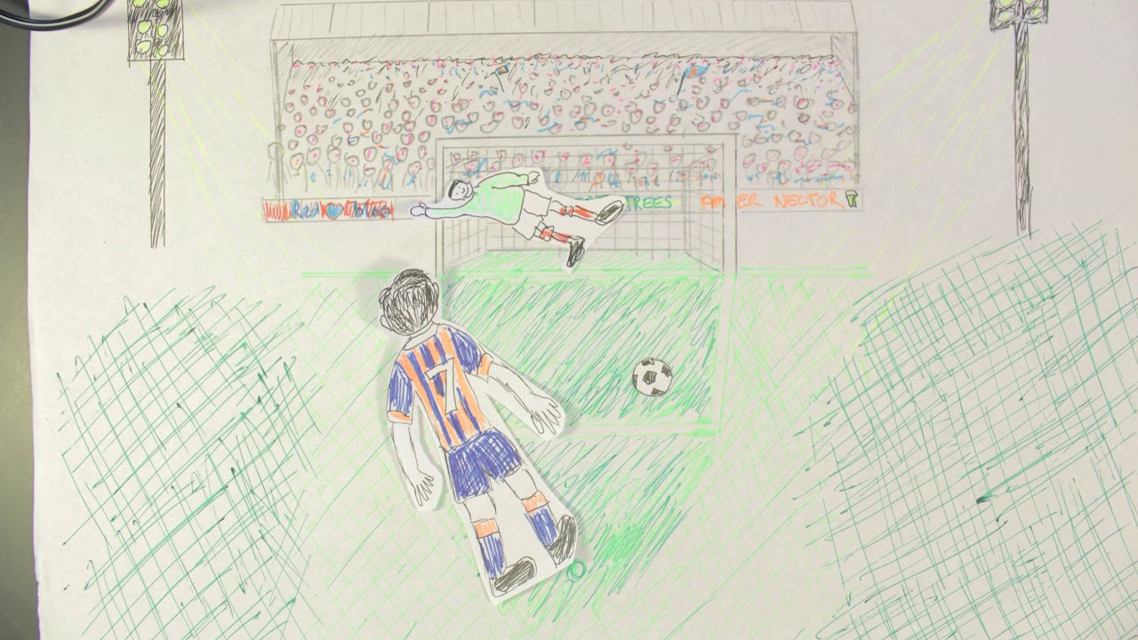 Basic animation, football/soccer goal using Dragonframe.