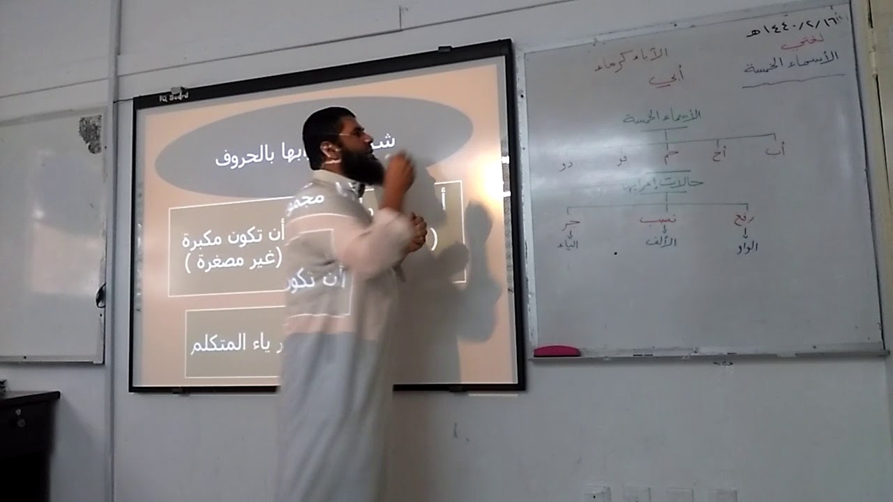 الأسماء الخمسة (الوحدة الثانية - الثاني المتوسط