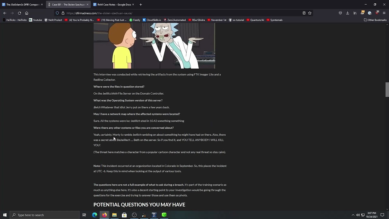 Rick & Morty Digital Forensics: Disk Images
