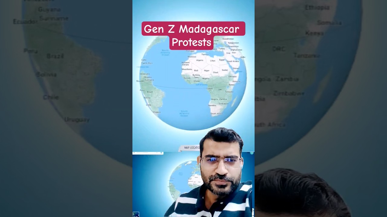 Gen Z Madagascar Protests | World Map & Antananarivo | UPSC & Competitive Exams | #kanhaiyajha