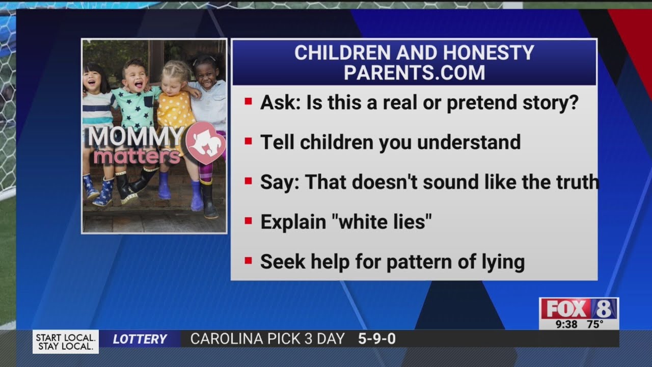 Parents teaching children the values of truth