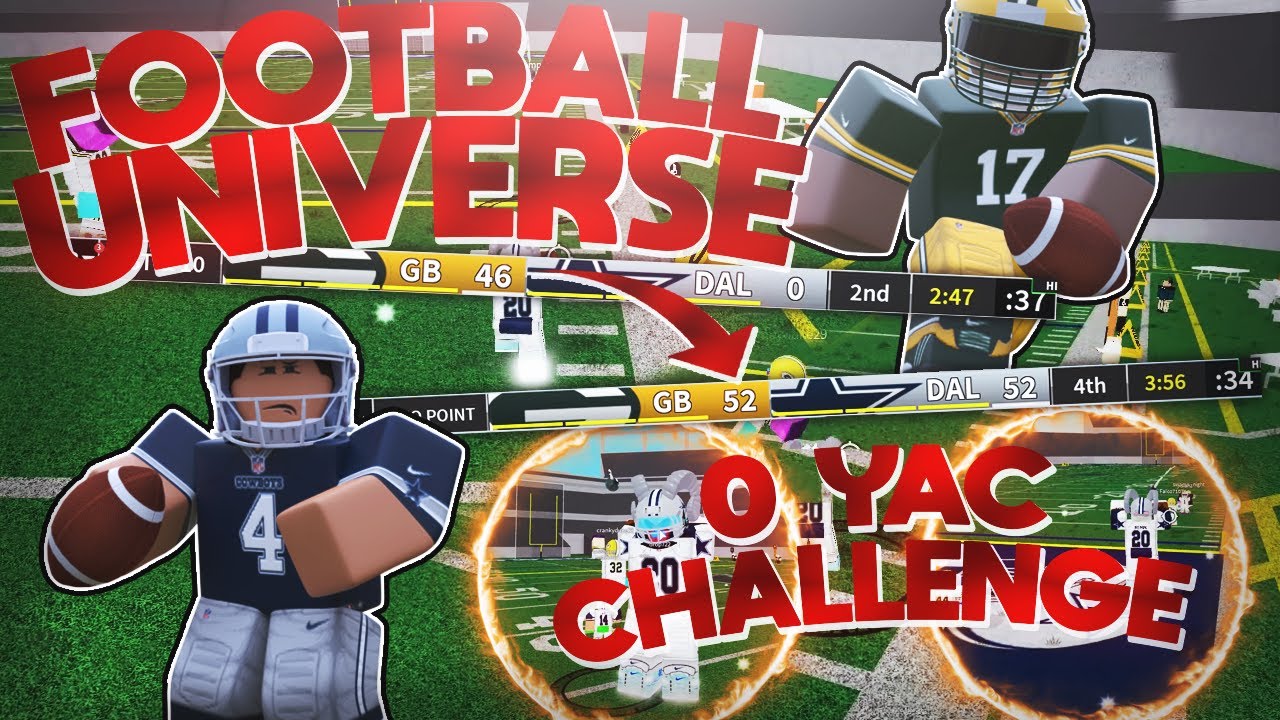 0 Yards After Catch CHALLENGE in ROBLOX Football Universe (COMEBACK)