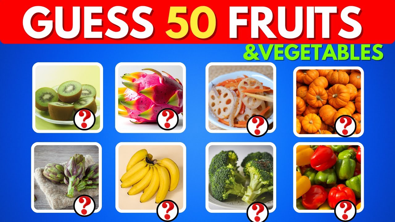 Guess the Fruit or Vegetable 🍎🥦 in 3 Seconds ⏱️ | Easy to Hard Quiz Challange