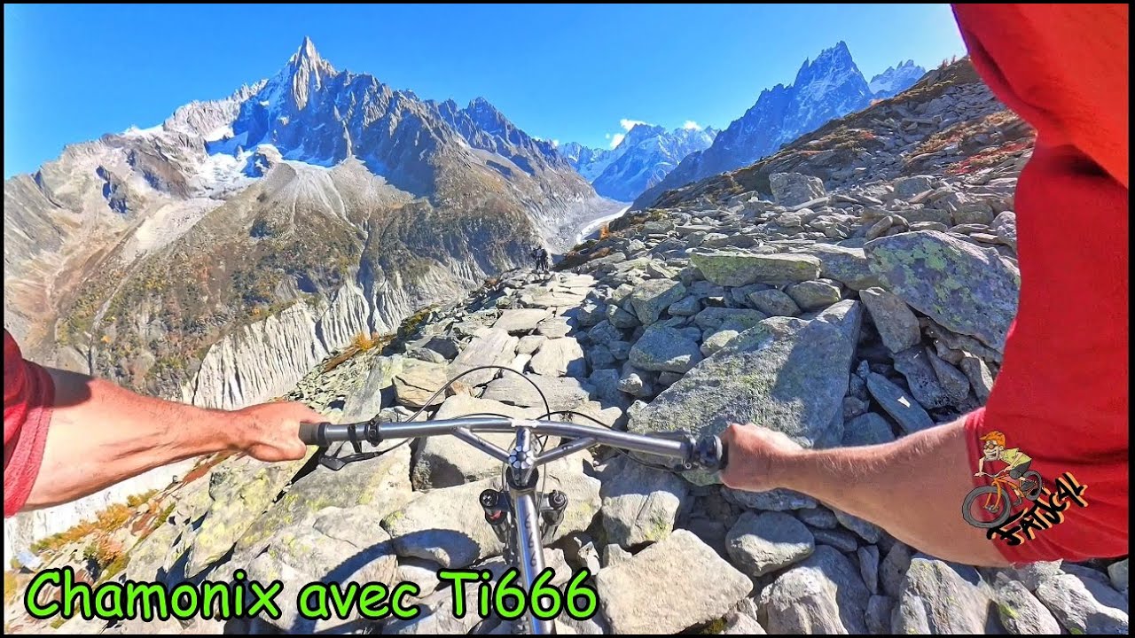 Magnifique descente à Chamonix avec Ti666