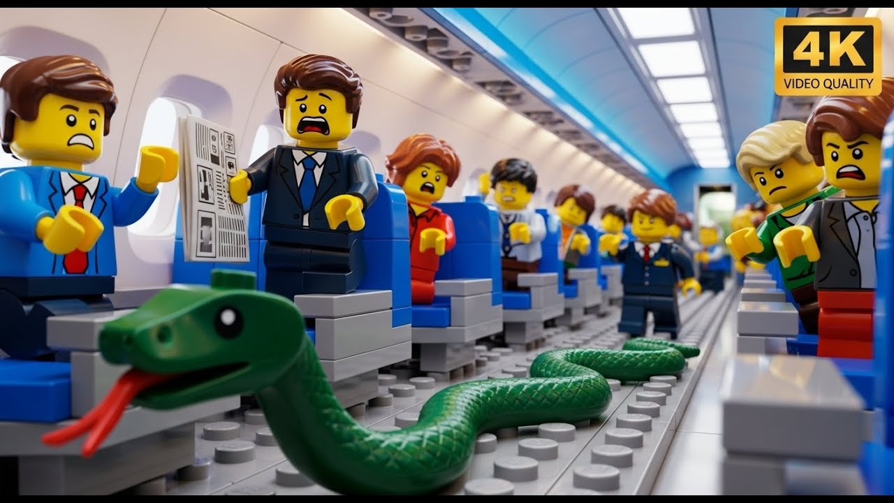 LEGO City Snake on a Plane! (Escaped form Zoo) 🐍✈️😨