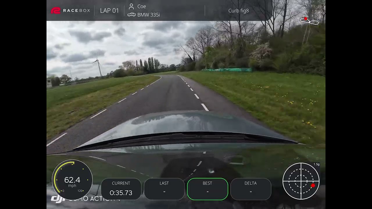 Curborough Sprint Course - Figure of 8 - e92 BMW 335i - 64.83 - Full Lap