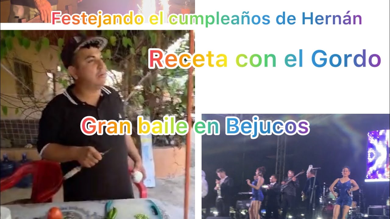 Festejando el cumpleaños de Hernán🤗/gran baile 💃/haciendo 🍖/#déjame decirte