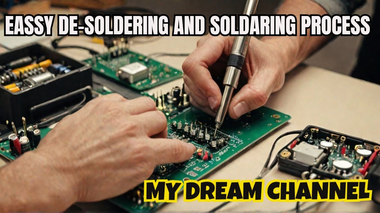 Easy De-Soldering & Soldering Tips for Beginners #shorts #desoldering #soldering #electronics