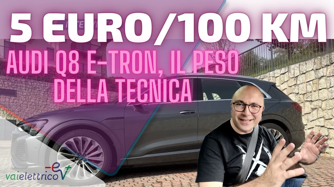 AUDI Q8 e-tron 55 quattro: in EXTRAURBANO? Quasi UNA CITYCAR! Magia della TECNICA
