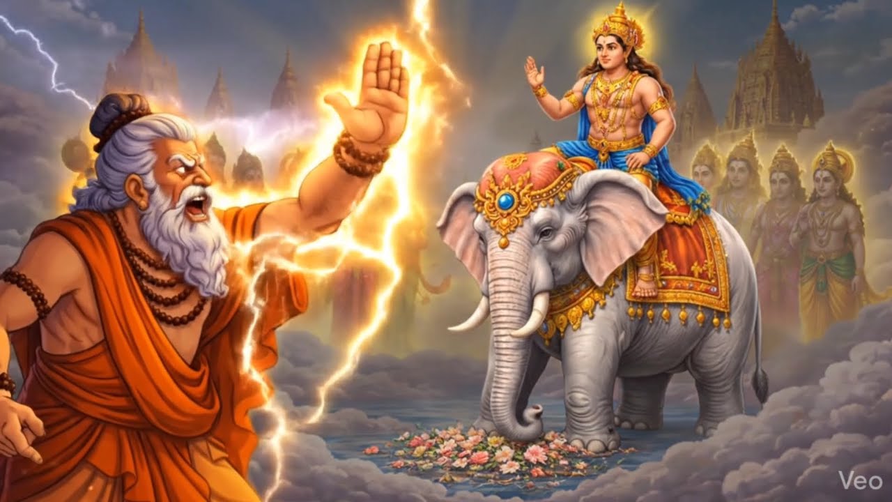 The curse of Durvasa Muni. #story #mythology 💖