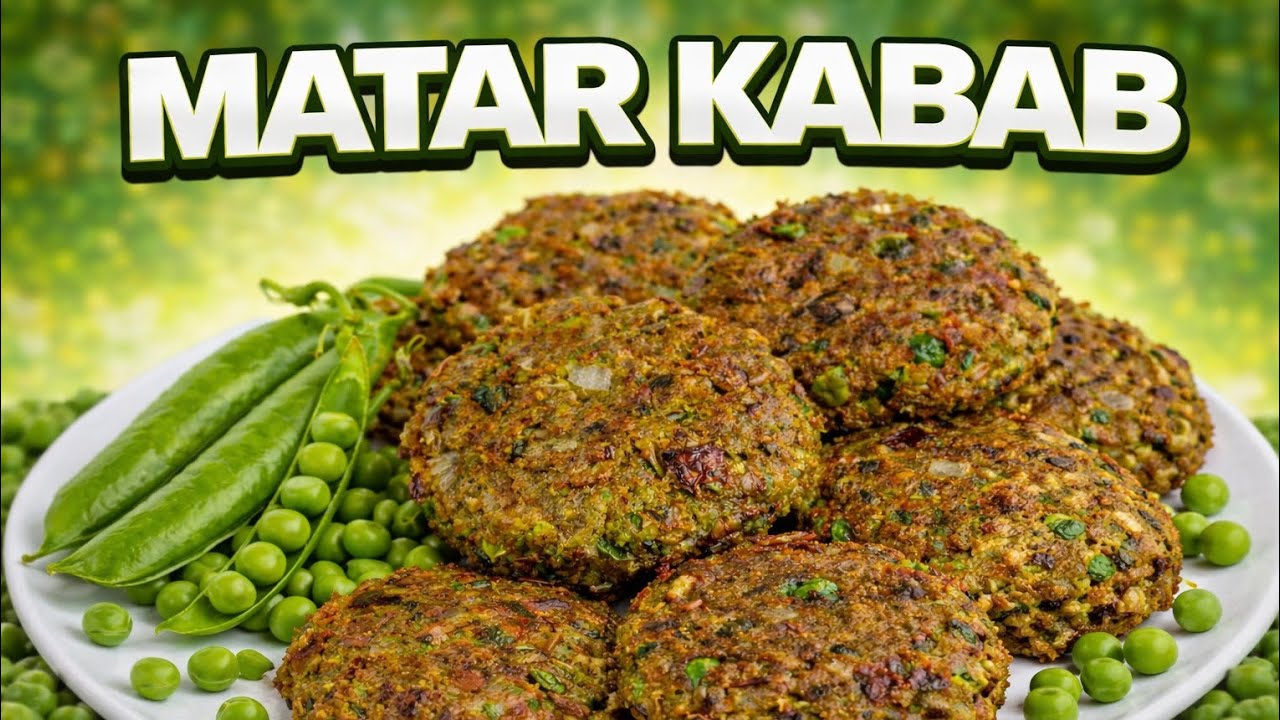 Crispy Matar Kabab Recipe | बाहर से क्रिस्पी अंदर से सॉफ्ट 😍 Easy Veg Snack