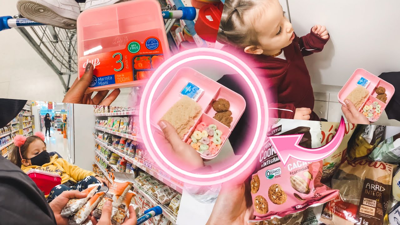 MERCADO PARA ESCOLINHA DA MANU *montamos a primeira lancheira* LANCHEIRA SAUDÁVEL | Viviane Garcia