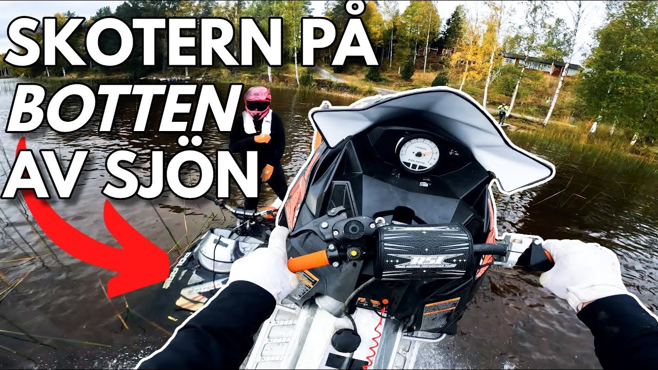 SNÖSKOTER PÅ VATTEN *dränker skotern* - [VLOGG #530]