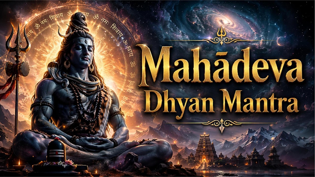 Mahādeva Dhyan Mantra 🔱🕉️ | Inner Peace & Divine Energy ✨Lyric in the description
