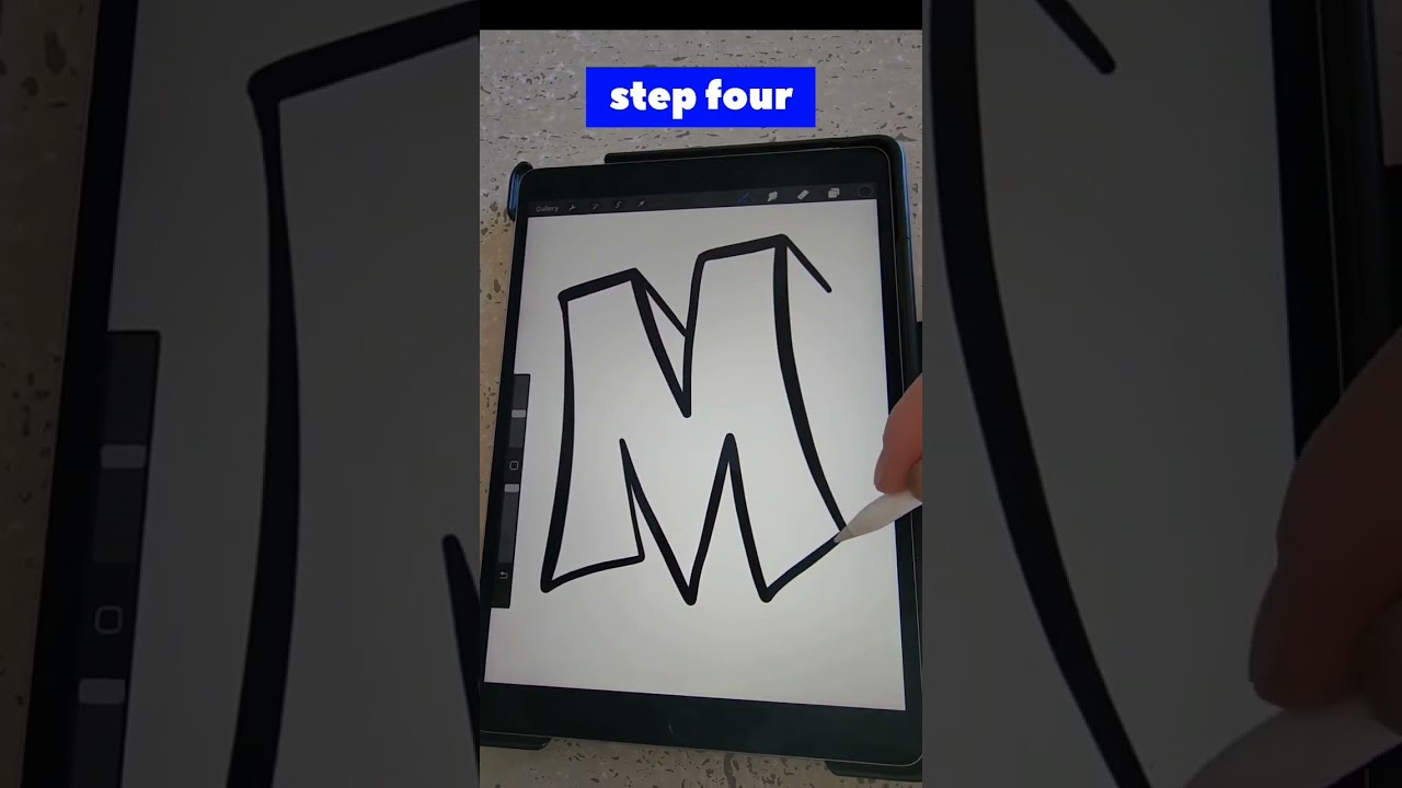 6 steps to draw graffiti art letters! 🧐🤙#shorts #tutorial #graffiti #art