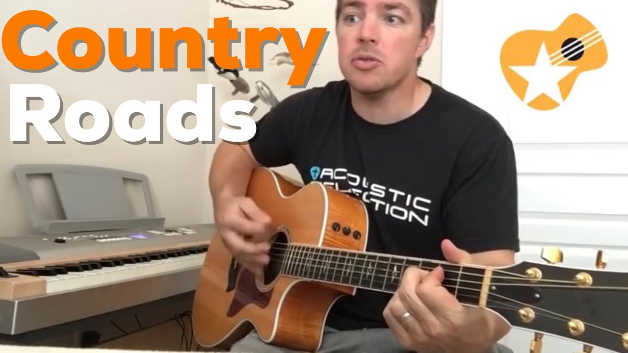 Country Roads Take Me Home | John Denver | Beginner Guitar Lesson
