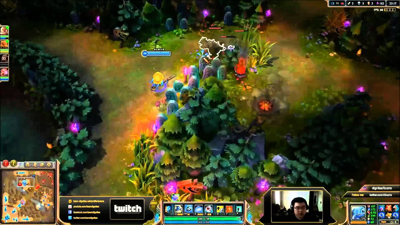 Scarra plays Fizz vs Ahri Mid, Season 3 (Diamond 1)