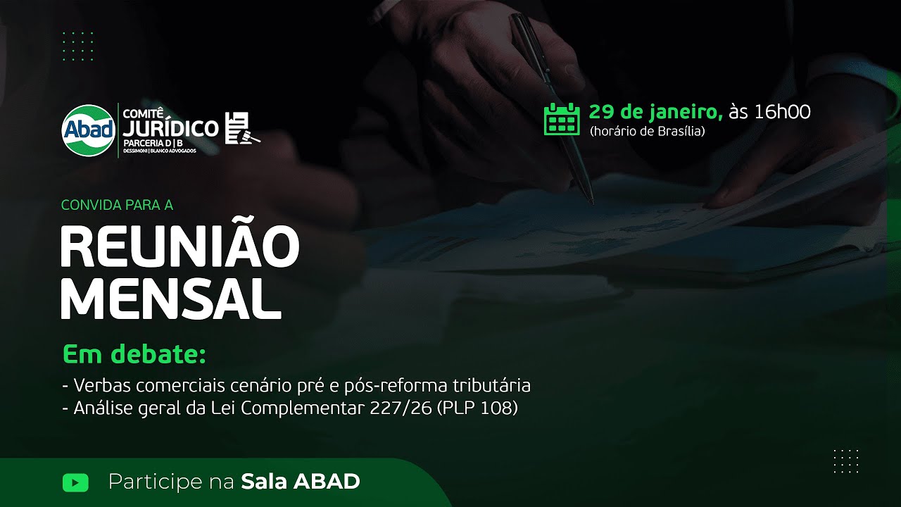 Reunião Comitê Jurídico ABAD - Janeiro de 2026