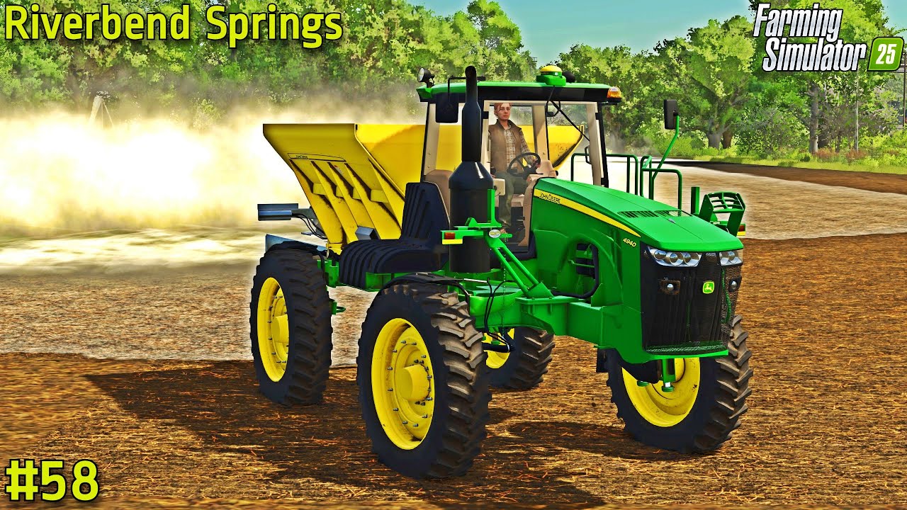 ИСПОЛЬЗОВАНИЕ JOHN DEERE 4940 С СУХИМ КОРОБОМ ДЛЯ РАЗБРАСЫВАНИЯ ИЗВЕСТИ | Ривербенд-Спрингс | EP ...