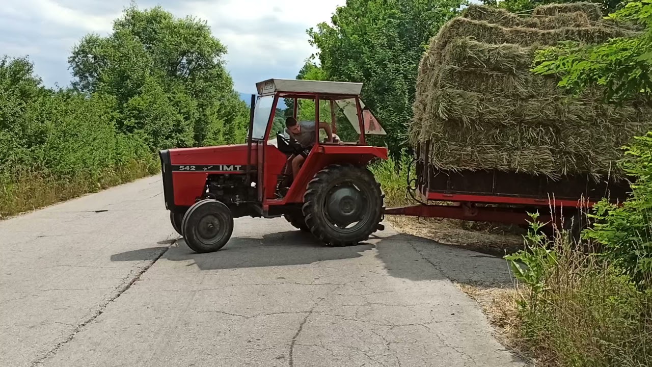IMT 542 IZVLAČENJE BALA 2 PRIKOLICE