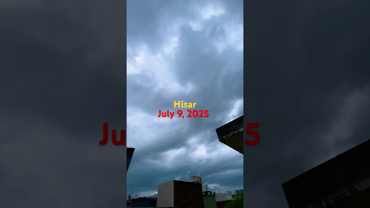 Weather Hisar as on July 9, 2025