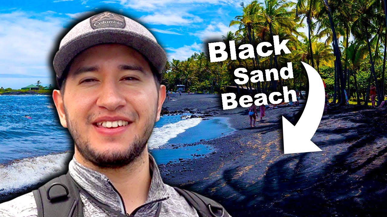 Punaluu Black Sand Beach Walking Tour | Big Island, Hawaii | Punalu'u Beach | Punaluu Beach Vlog