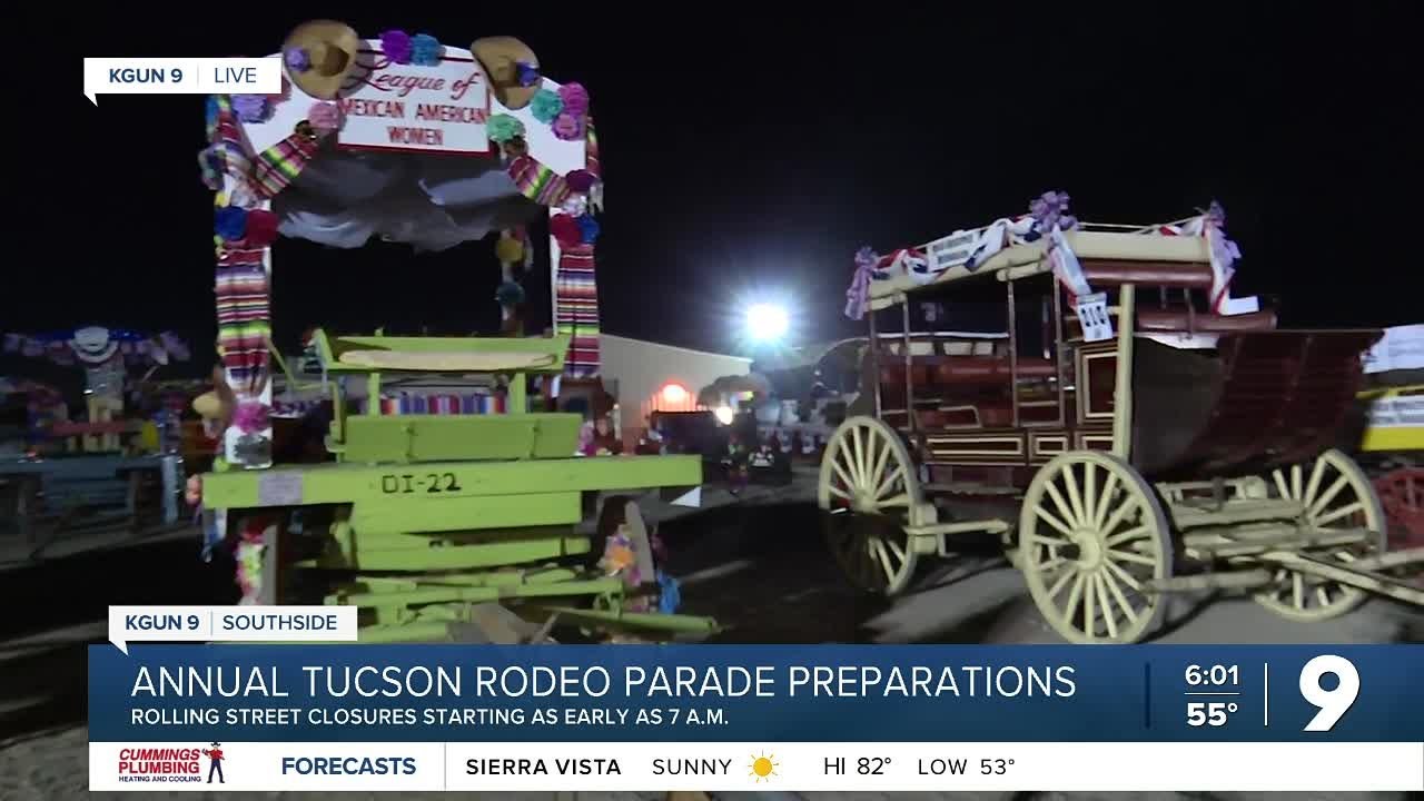 Preparation underway for the Tucson Rodeo Parade