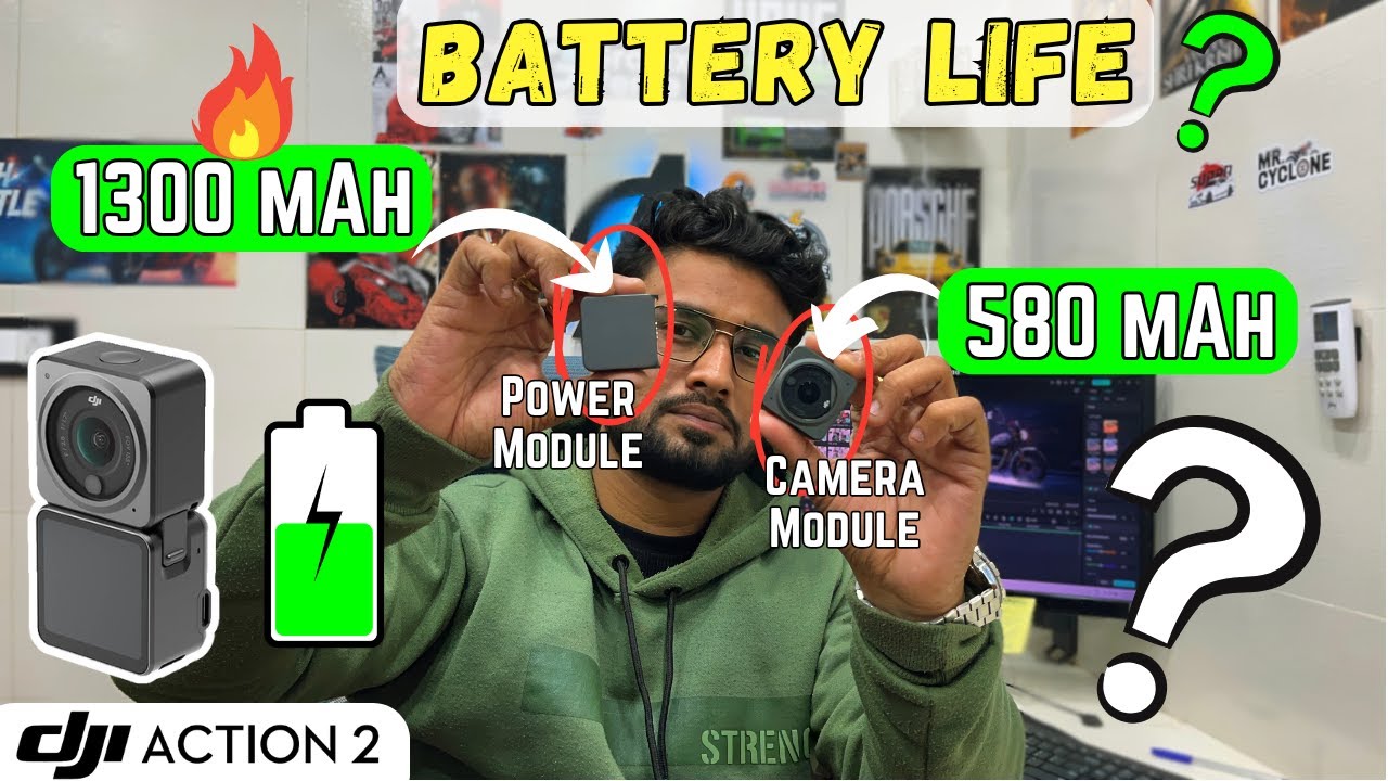 How long can the DJI Action 2 record on a 100% charge? | Battery Life & Storage Breakdown