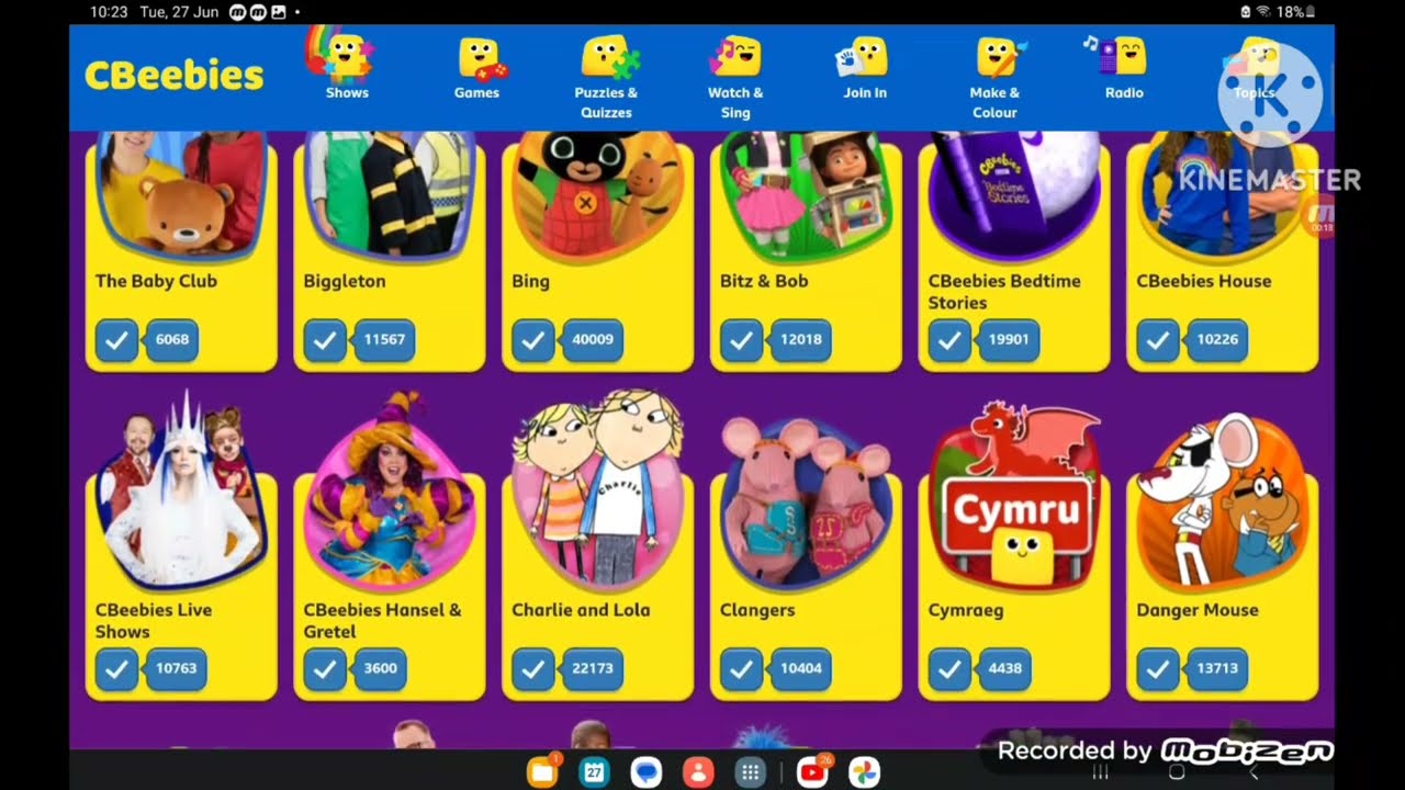 CBeebies shows