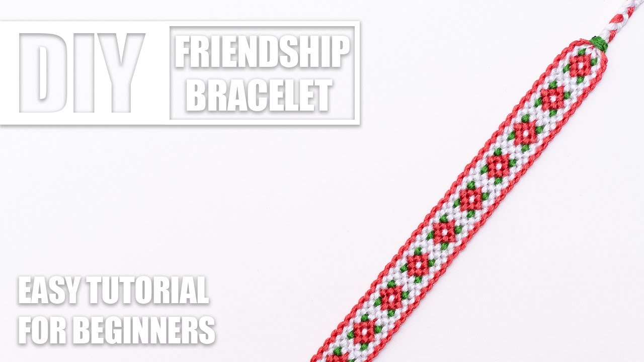 Floral Flower Vintage Square Macrame Friendship Bracelets | Easy Tutorial for Beginners