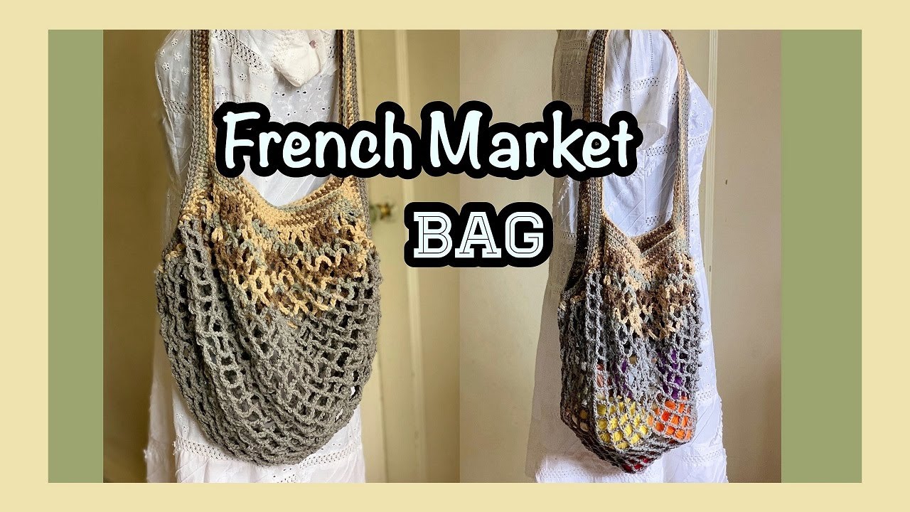 Crochet || French Market Bag || How to crochet Market Bag