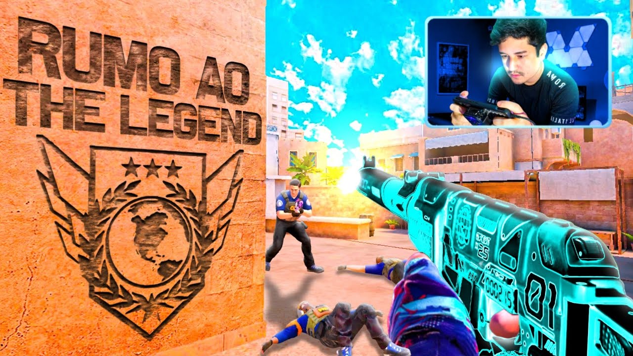 RUMO AO THE LEGEND JOGANDO SOLO | ROG PHONE 6 165 FPS - STANDOFF 2