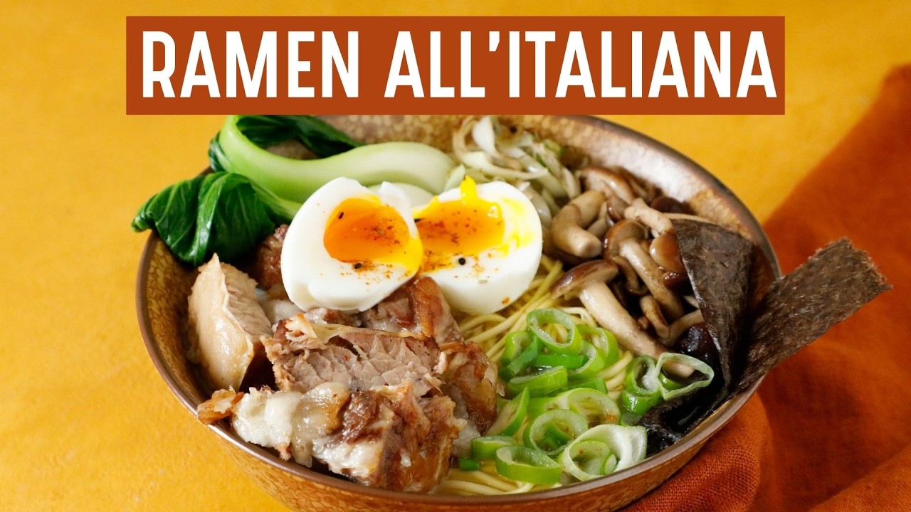 Ramen all'italiana con biancostato | Comfort food | Chef Deg