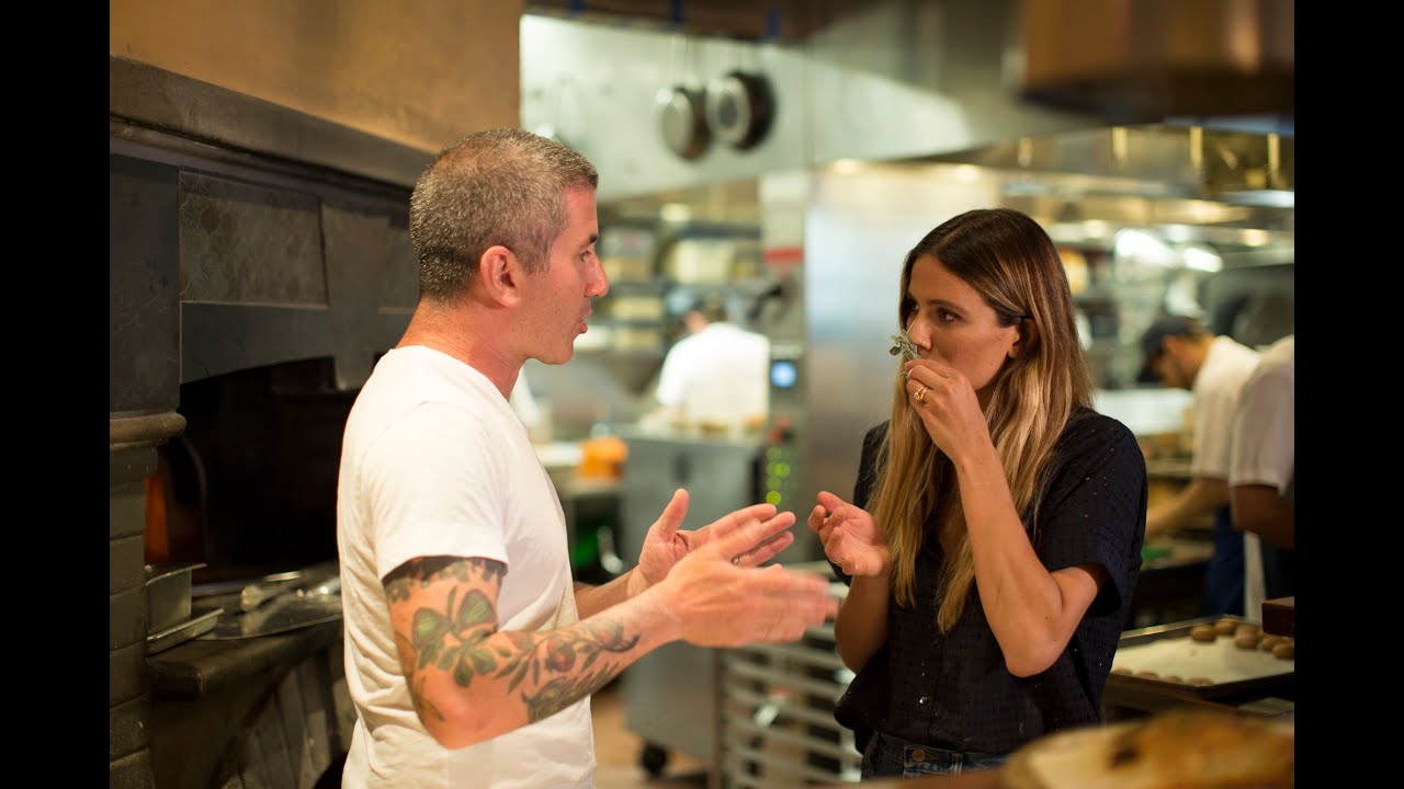 Eden Eats NYC, with chef Mike Solomonov at Zahav (hummus and laffa bread)