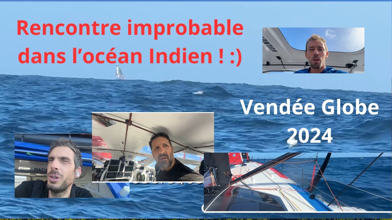 Rencontre improbable et premières images et oiseaux de l'Océan Indien ! #vendeeglobe #voile