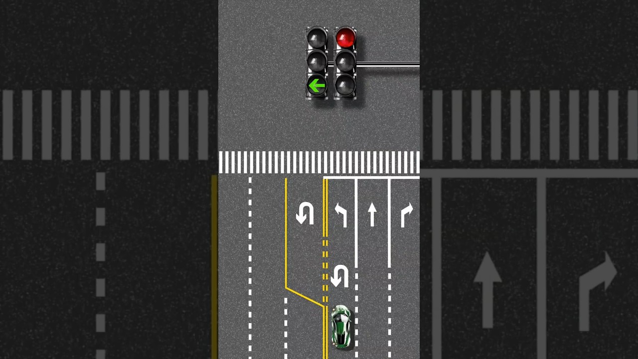 Can a novice driver make a U-turn at such an intersection? #TrafficKnowledge