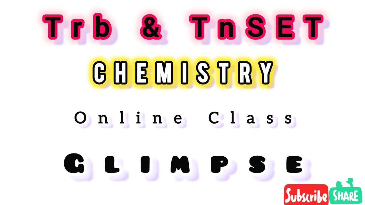 TRB Asst. Prof 2024 | TNSET Chemistry 2024 | Online classes