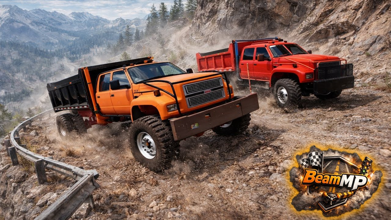 HUALING GAINT ROCKS IN DUMP TRUCKS UP DANGEROUS ROADS WAS BAD! - BEAMMP
