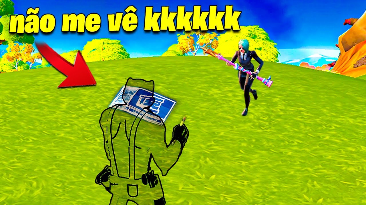 FIQUEI INVISIVEL NO FORTNITE (GLITCH)
