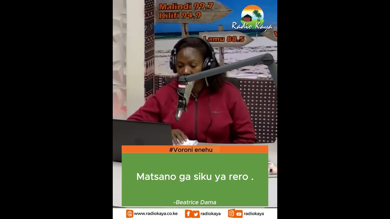 Matsano ga siku ya rero .